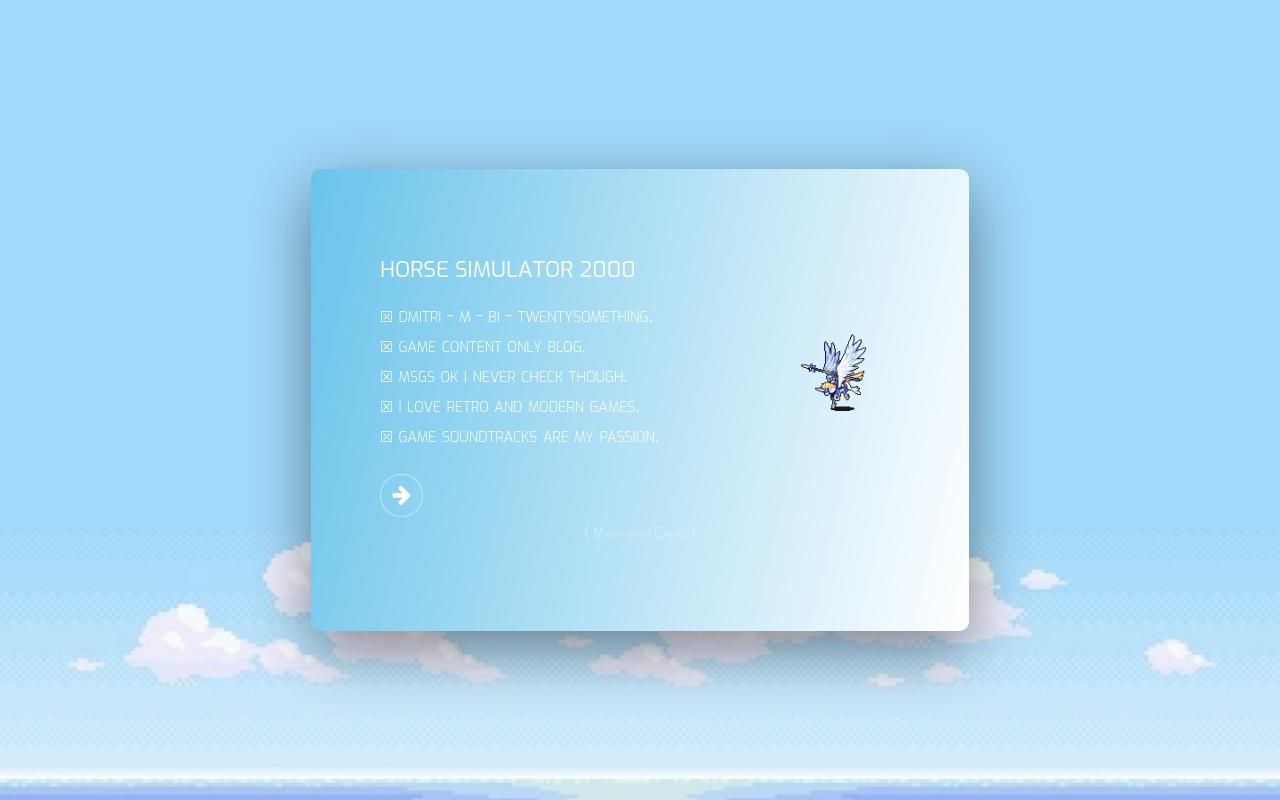 Carrd profile picture for @horse